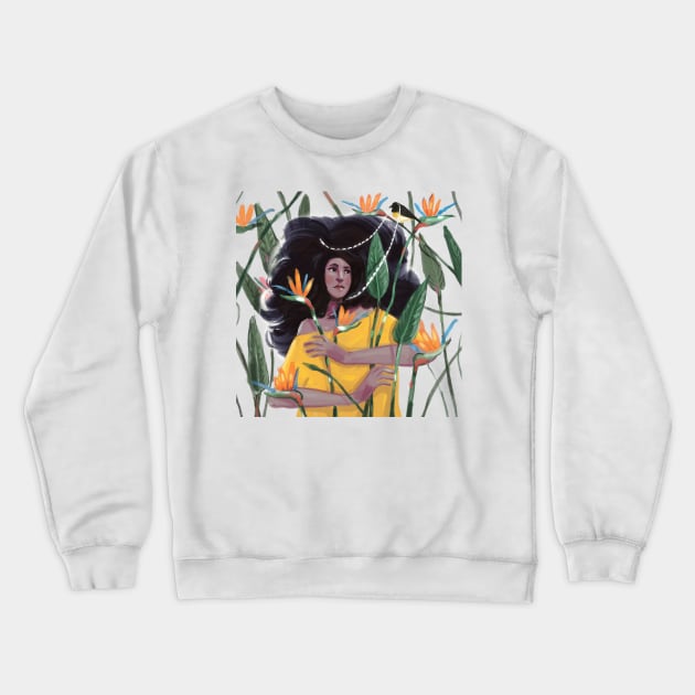 Birds of paradise Crewneck Sweatshirt by Annada Menon